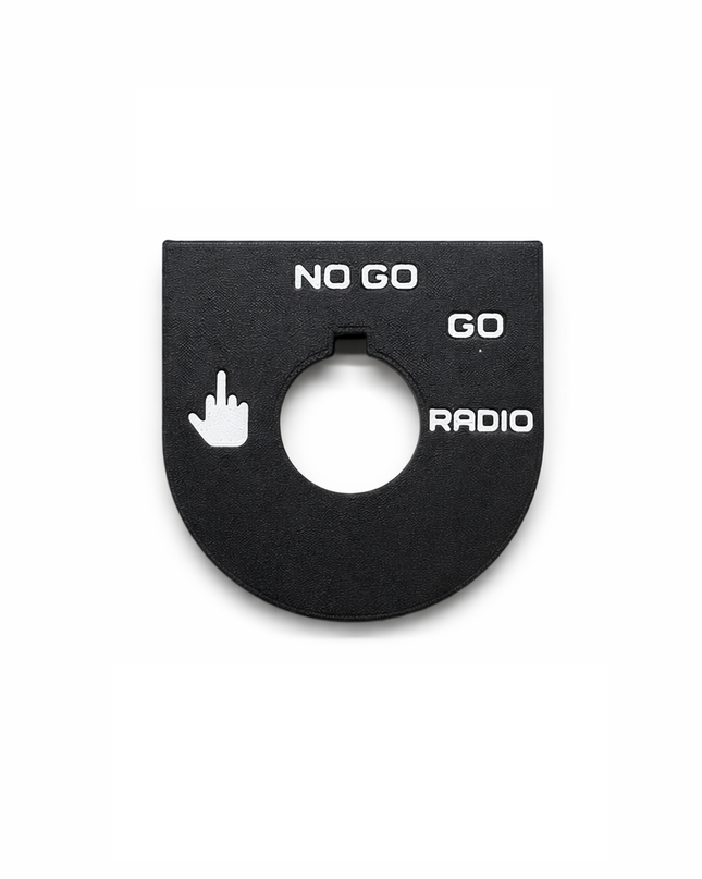 Road Glide - Middle Finger, Go, No Go - Black/White