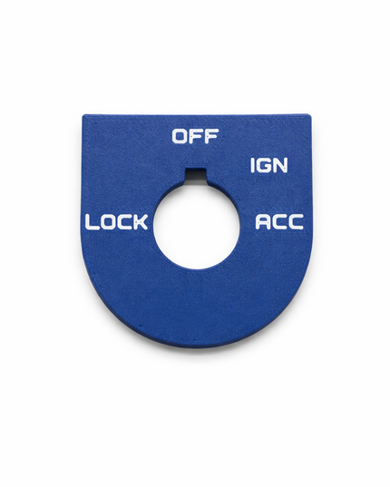 Road Glide Ign Plate - Blue/White - OEM # 71662-03A