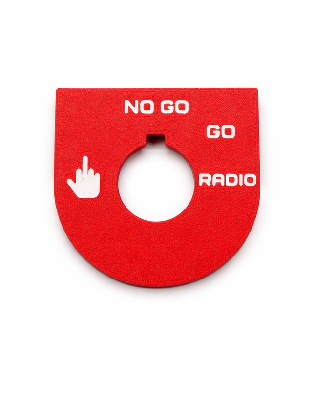 Road Glide - Middle Finger, Go, No Go - Red/White