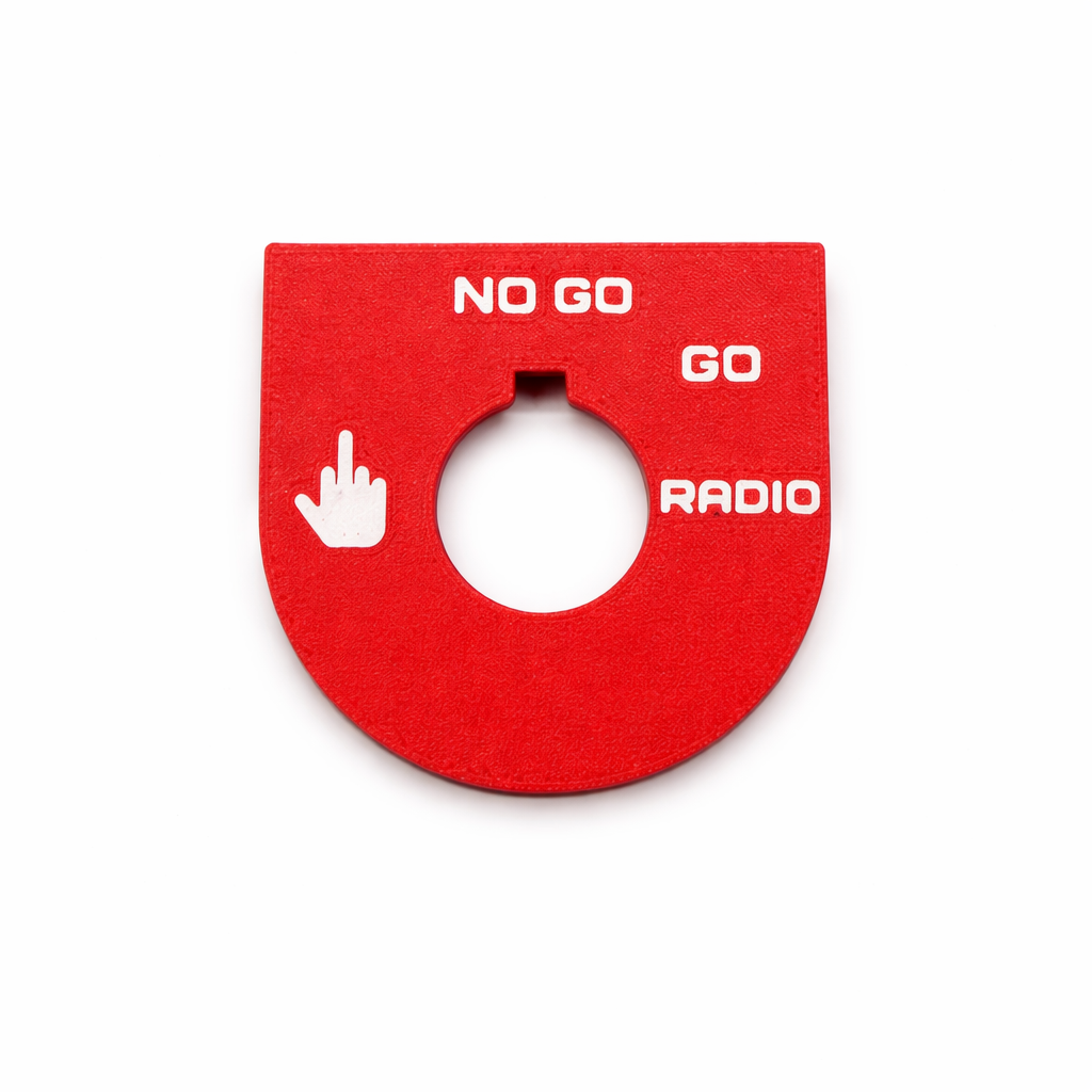 Road Glide - Middle Finger, Go, No Go - Red/White