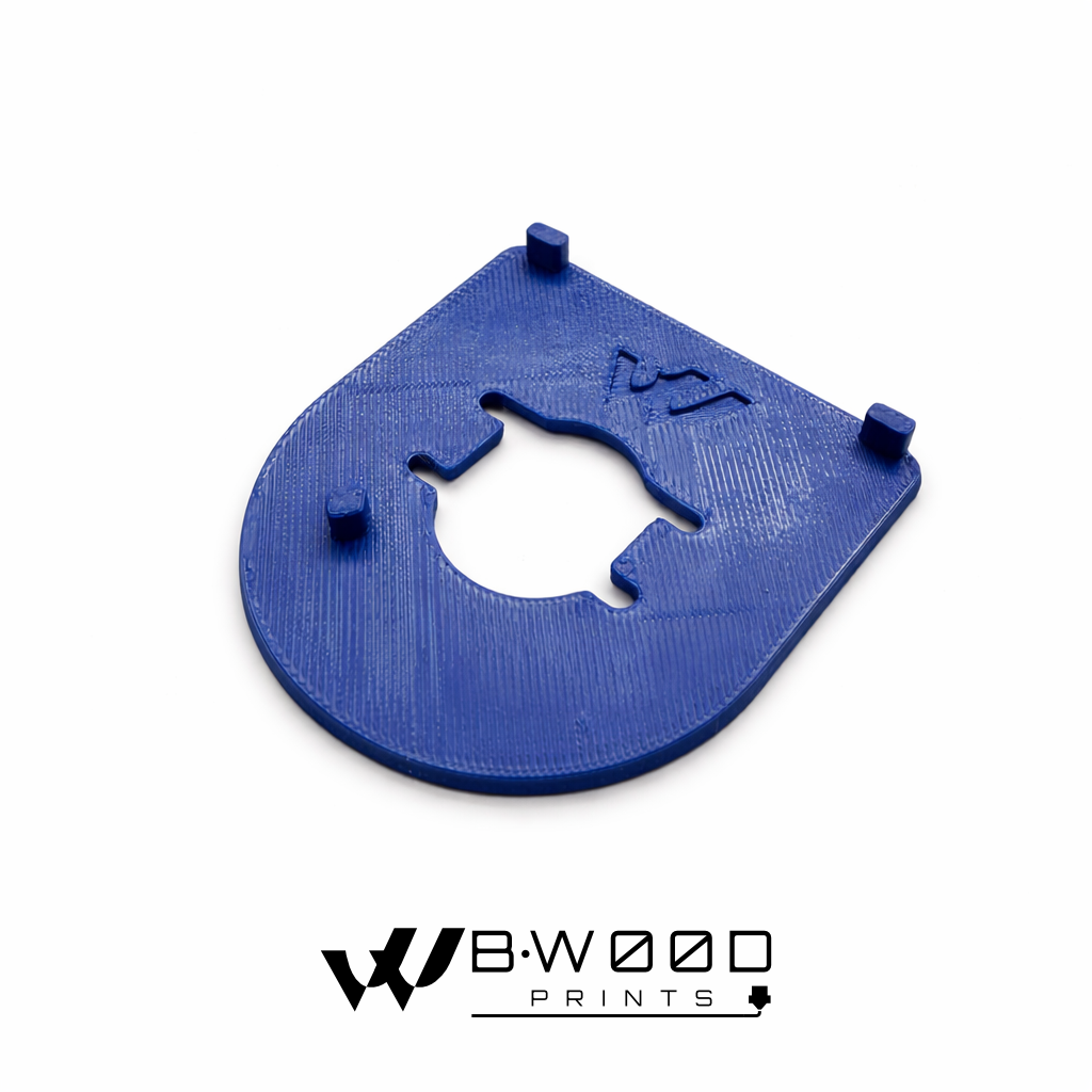 Blue/Black - Custom Harley Ignition Switch Plate