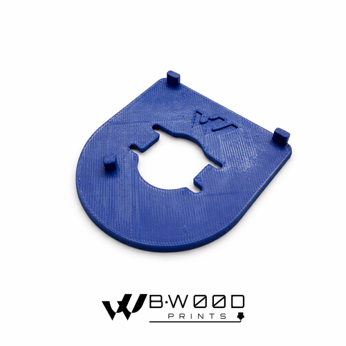 Blue/Black - Custom Harley Ignition Switch Plate