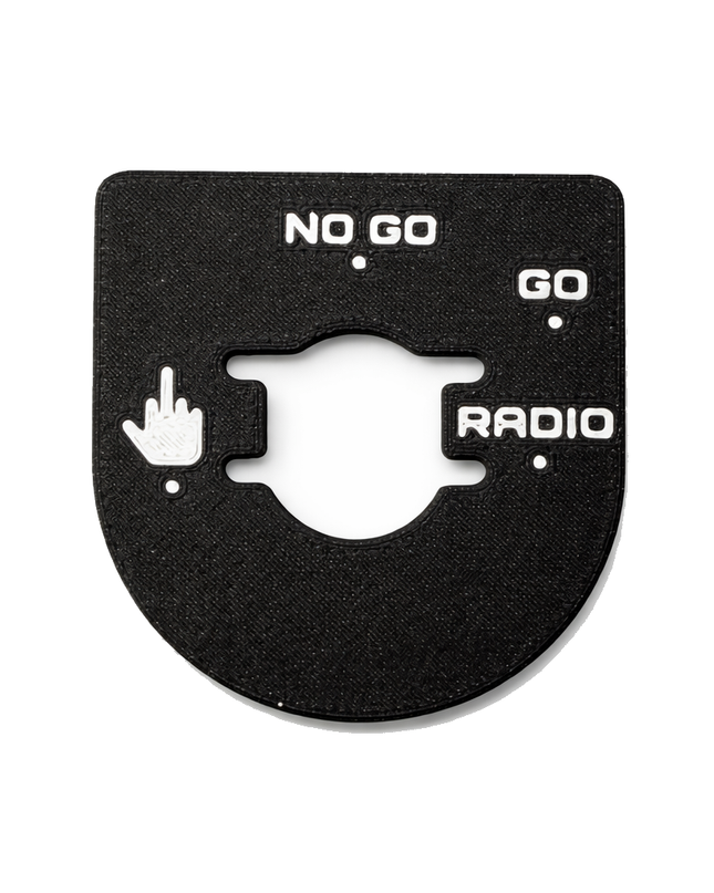 Street & Electra Glide - Middle Finger, Go, No Go - Black/White