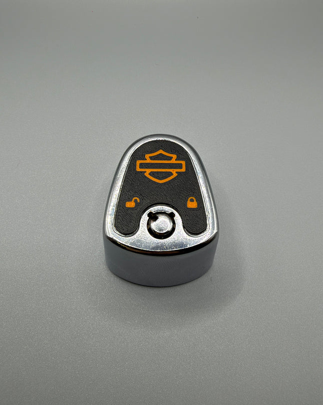 03-13 Touring Ign Knob Label - Black/Orange