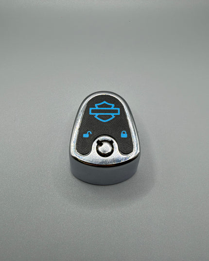 03-13 Touring Ign Knob Label - Black/Pop Blue