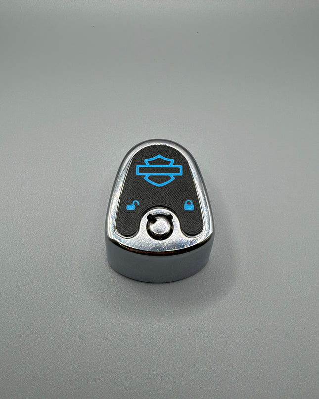 03-13 Touring Ign Knob Label - Black/Pop Blue