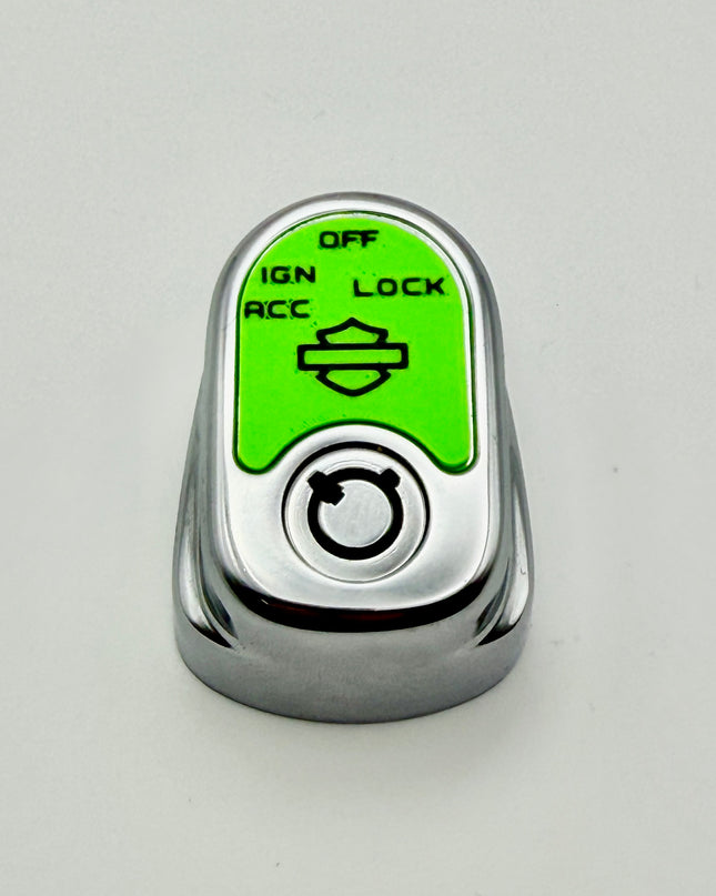 Ignition Switch Label - Pop Green/Black - 14-22 Street & Road Glide