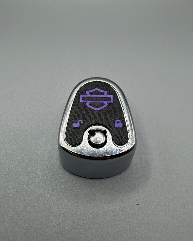 03-13 Touring Ign Knob Label - Black/Purple