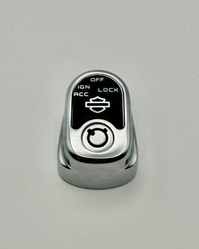Ignition Switch Label - Black/White - 14-22 Street & Road Glide