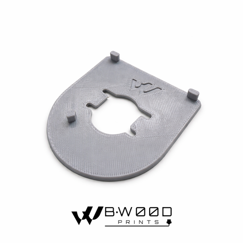 Custom Harley Ignition Switch Plate - Gray/Black