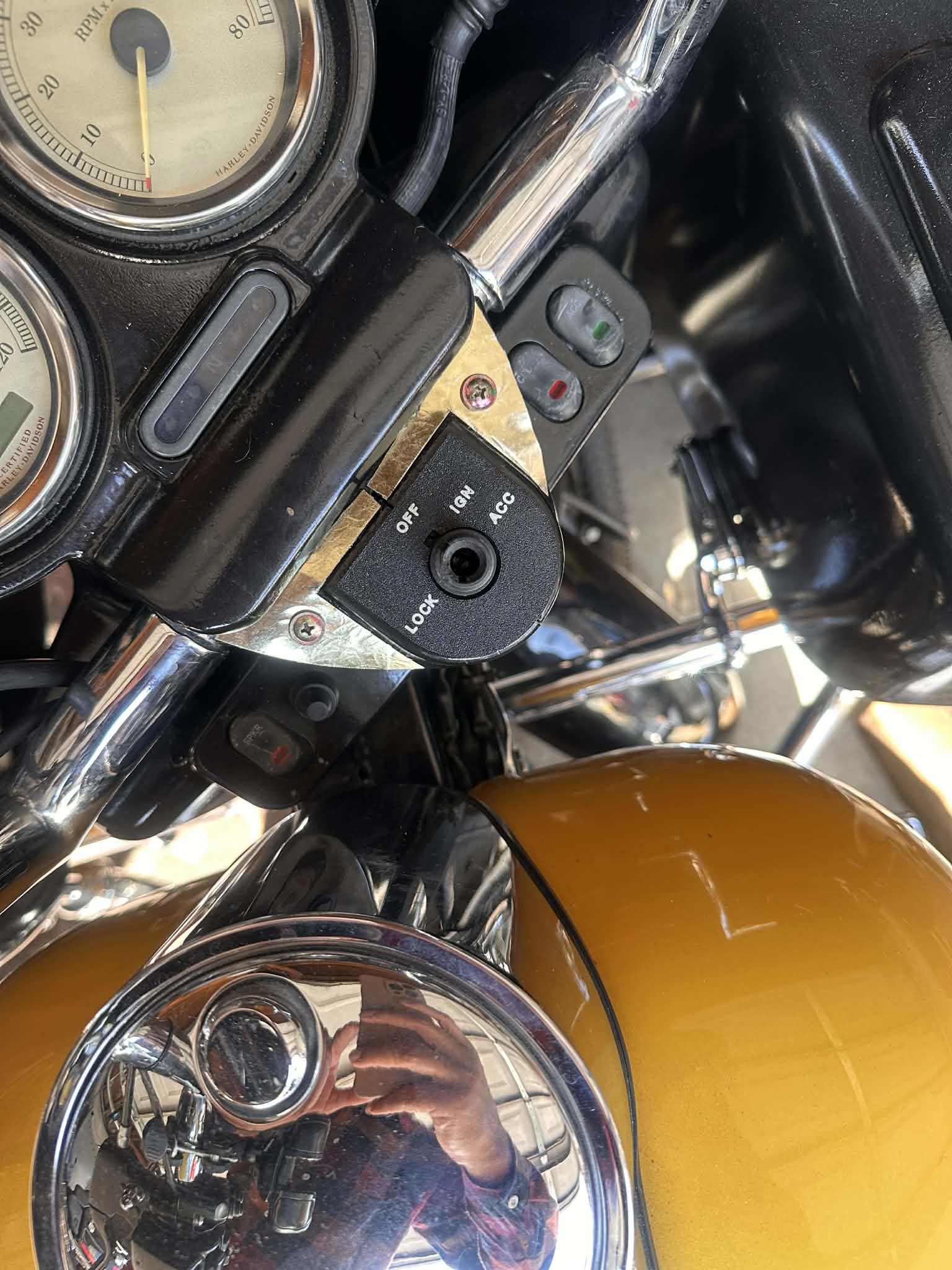 Road Glide - Ignition Switch Plate - OEM # 71662-03A