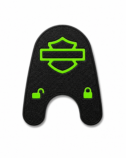 03-13 Touring Ign Knob Label - Black/Pop Green