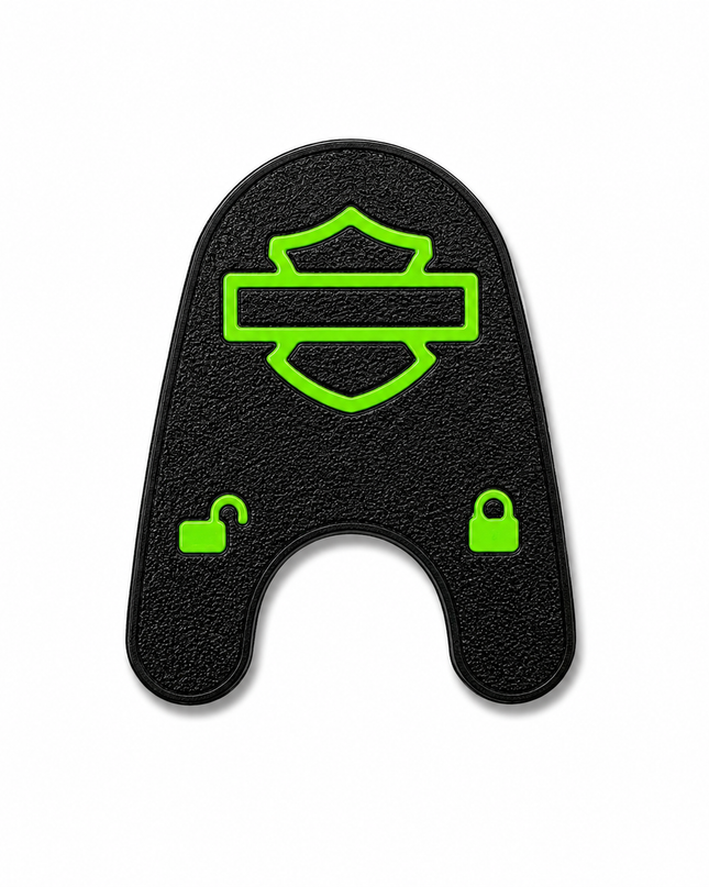 03-13 Touring Ign Knob Label - Black/Pop Green