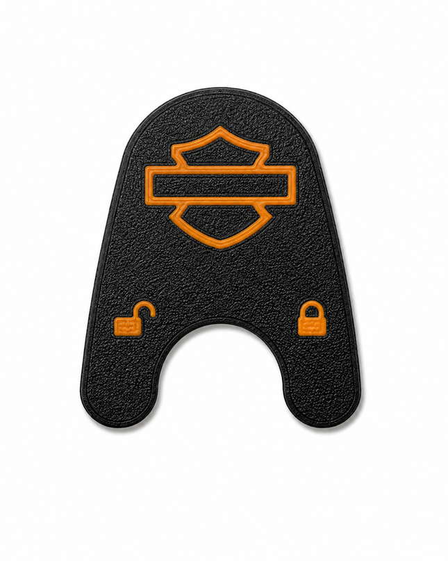 03-13 Touring Ign Knob Label - Black/Orange