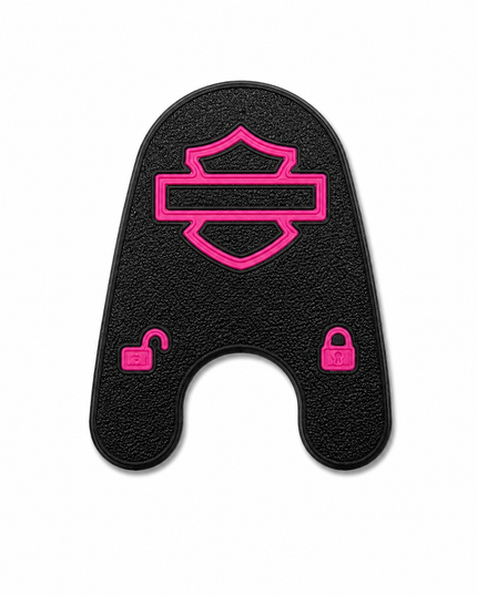 03-13 Touring Ign Knob Label - Black/Pink
