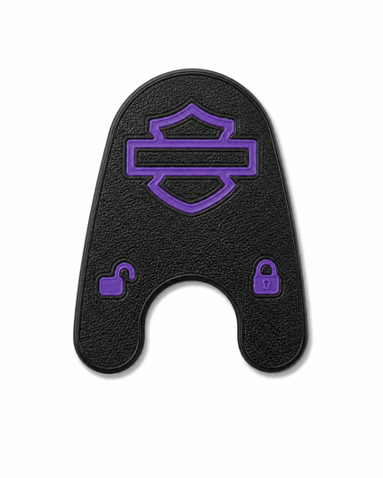 03-13 Touring Ign Knob Label - Black/Purple