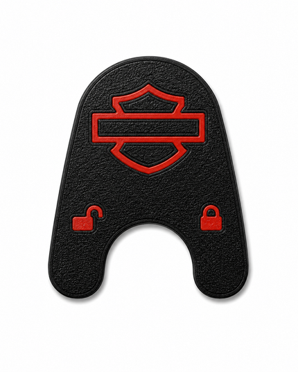 03-13 Touring Ign Knob Label - Black/Red