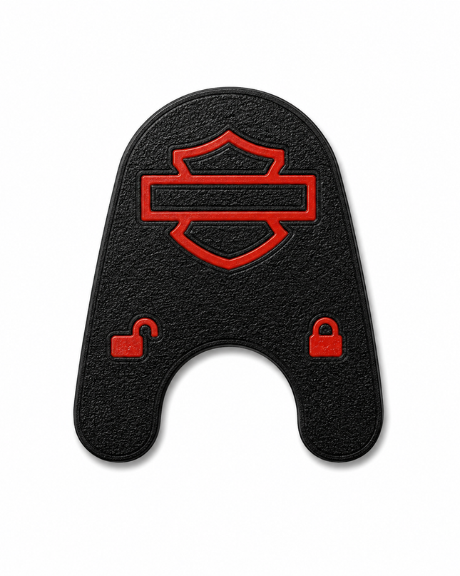 03-13 Touring Ign Knob Label - Black/Red