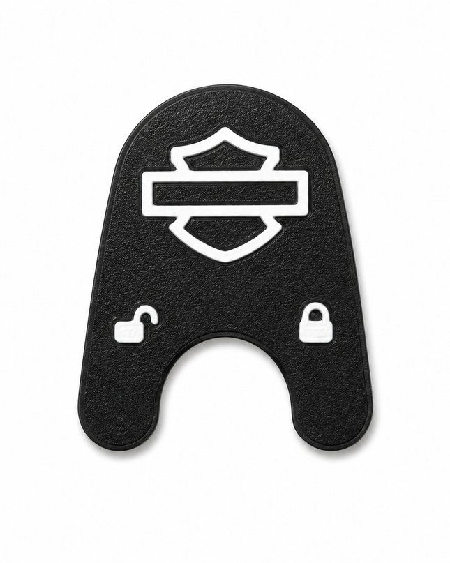 03-13 Touring Ign Knob Label - Black/White