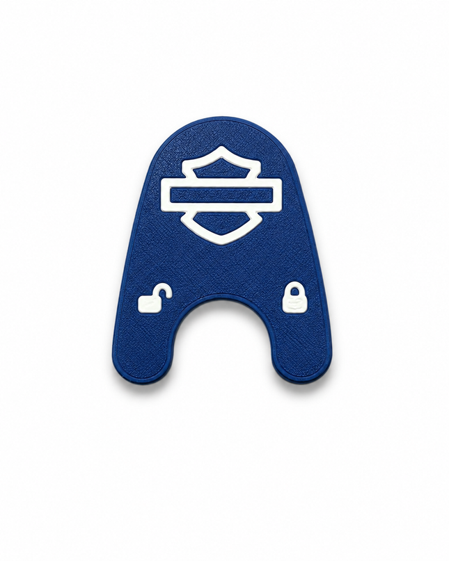 03-13 Touring Ign Knob Label - Blue/White