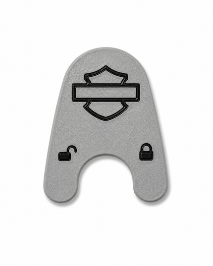 03-13 Touring Ign Knob Label - Gray/Black