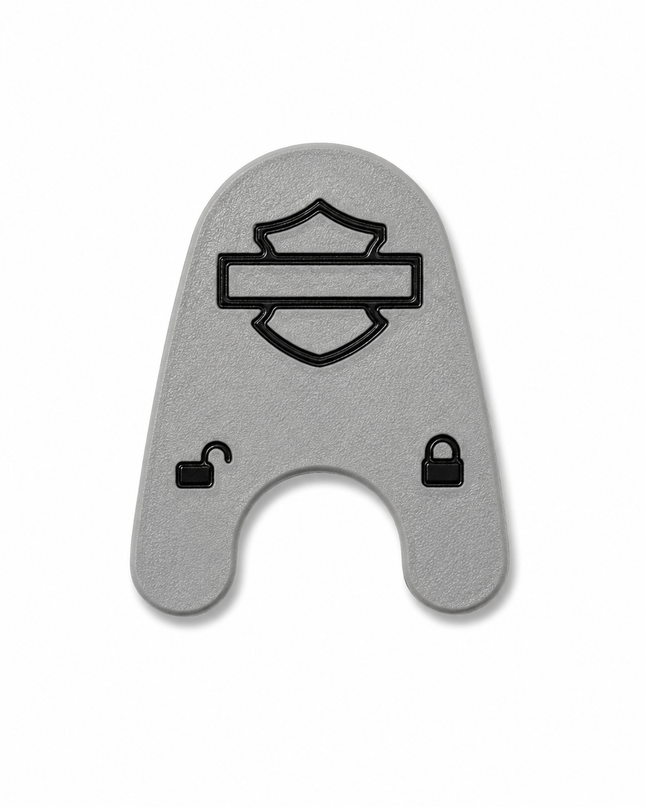 03-13 Touring Ign Knob Label - Gray/Black