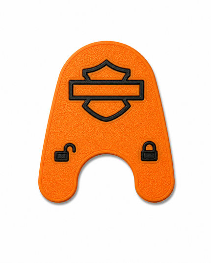 03-13 Touring Ign Knob Label - Orange/Black