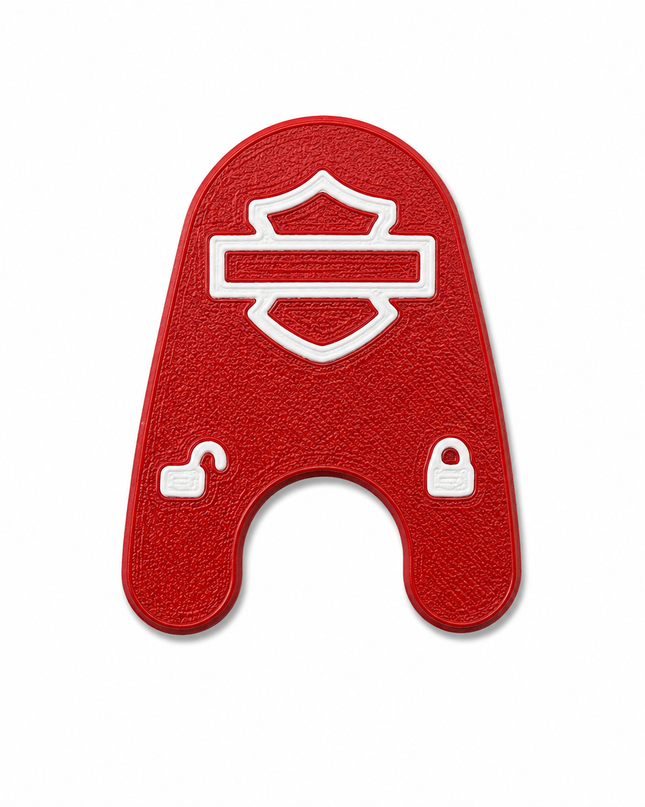 03-13 Touring Ign Knob Label - Red/White