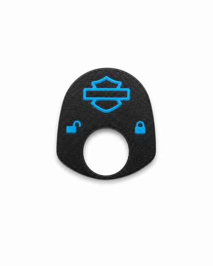 96 to 02 Touring - Ign Knob Label - Black/Pop Blue