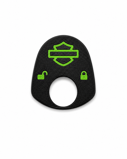 96 to 02 Touring - Ign Knob Label - Black/Pop Green
