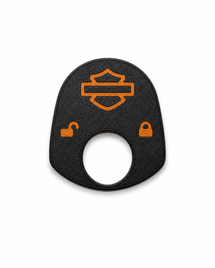 96 to 02 Touring - Ign Knob Label - Black/Orange