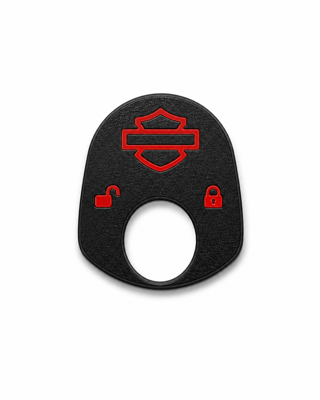 96 to 02 Touring - Ign Knob Label - Black/Red