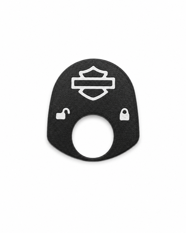 96 to 02 Touring - Ign Knob Label - Black/White
