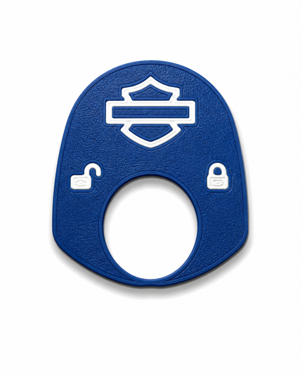 96 to 02 Touring - Ign Knob Label - Blue/White
