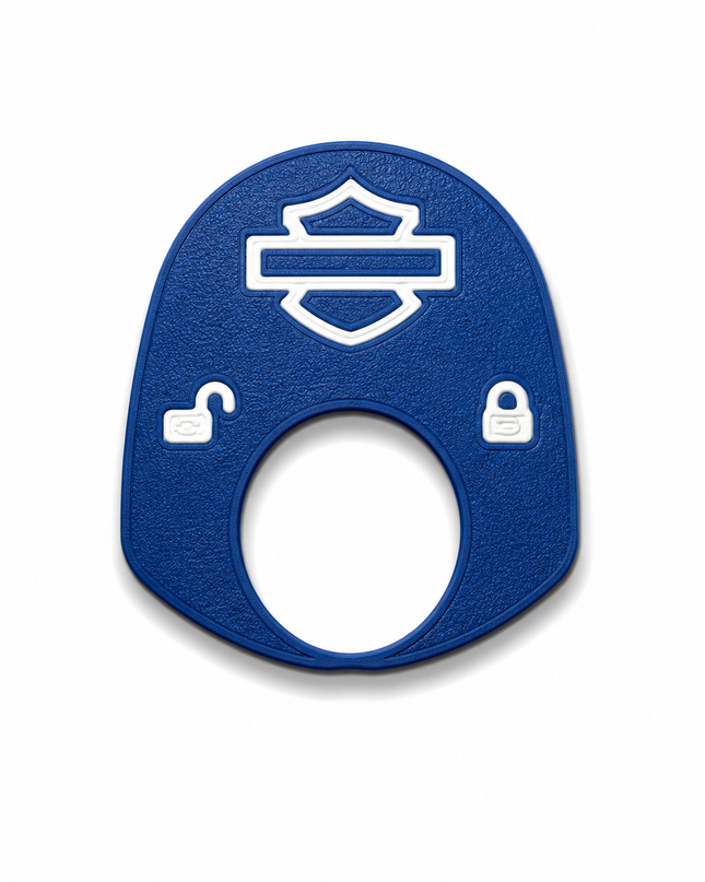 96 to 02 Touring - Ign Knob Label - Blue/White
