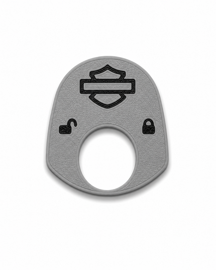 96 to 02 Touring - Ign Knob Label - Gray/Black
