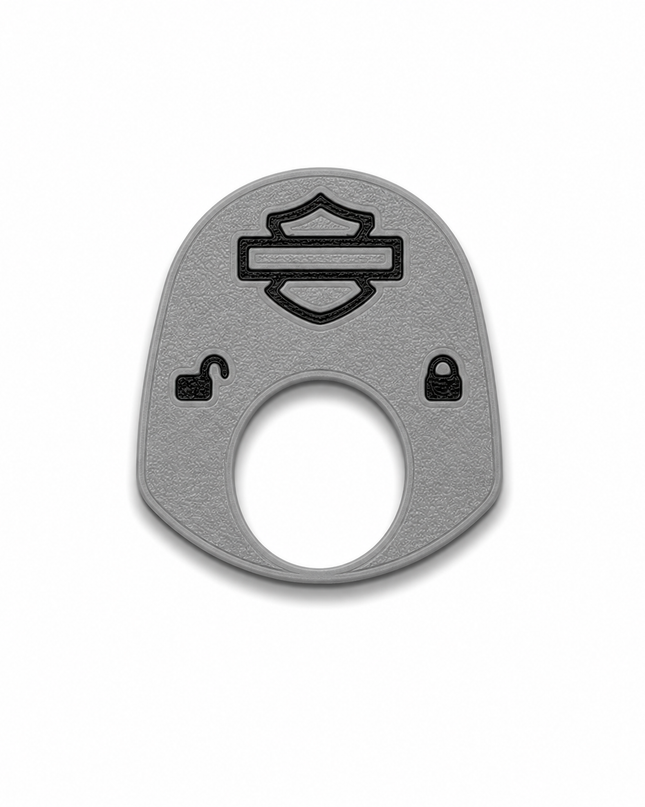 96 to 02 Touring - Ign Knob Label - Gray/Black