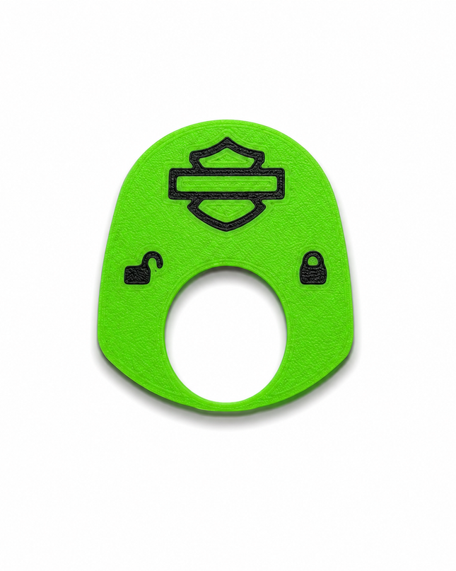 96 to 02 Touring - Ign Knob Label - Green/Black