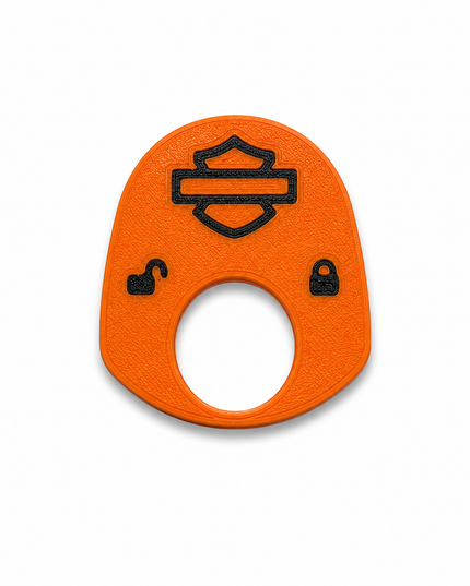 96 to 02 Touring - Ign Knob Label - Orange/Black