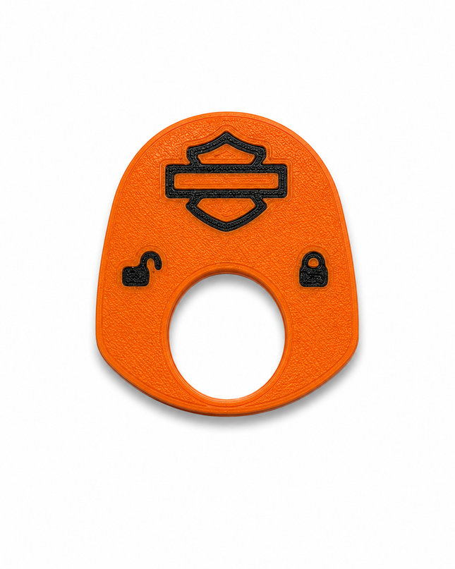 96 to 02 Touring - Ign Knob Label - Orange/Black