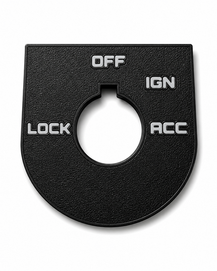 Road Glide Ign Plate - Black/Gray - OEM # 71662-03A