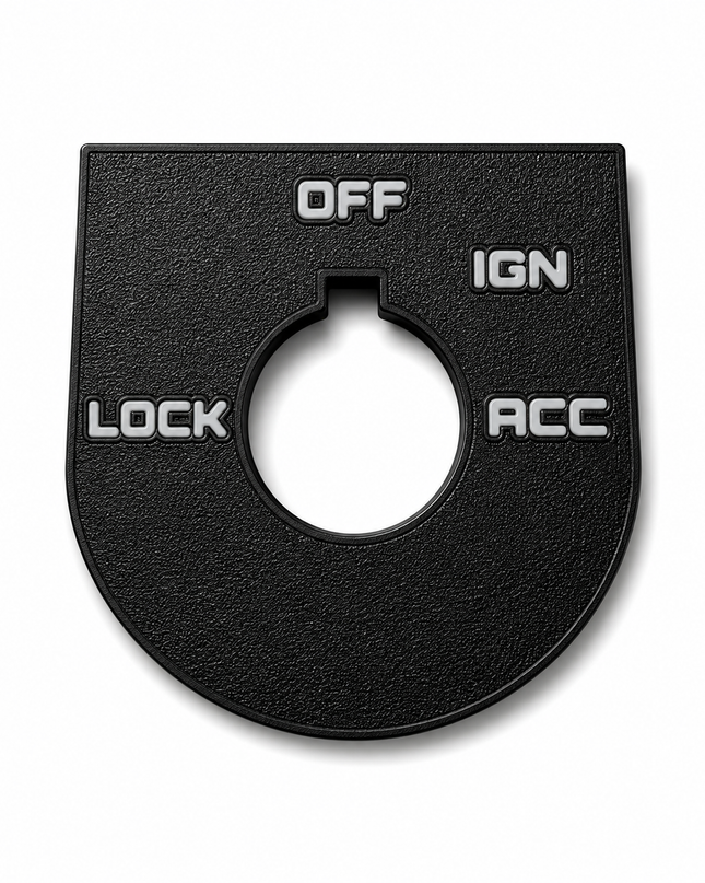Road Glide Ign Plate - Black/Gray - OEM # 71662-03A