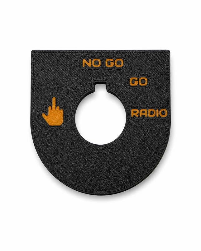 Road Glide - Middle Finger, Go, No Go - Black/Orange