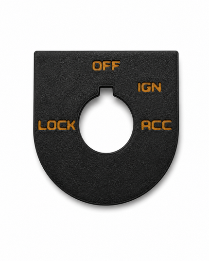 Road Glide Ign Plate - Black/Orange - OEM # 71662-03A