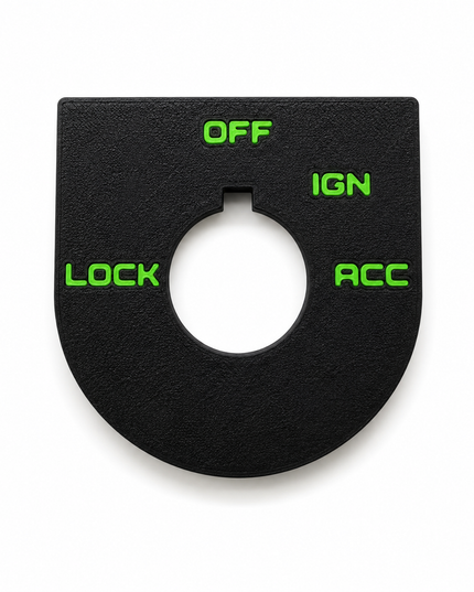 Road Glide Ign Plate - Black/Pop Green - OEM # 71662-03A