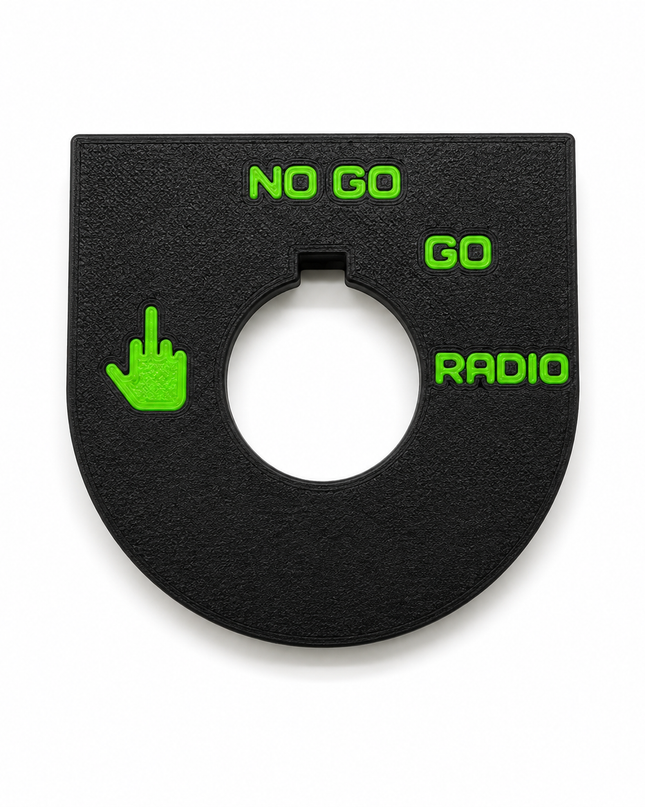 Road Glide - Middle Finger, Go, No Go - Black/Pop Green