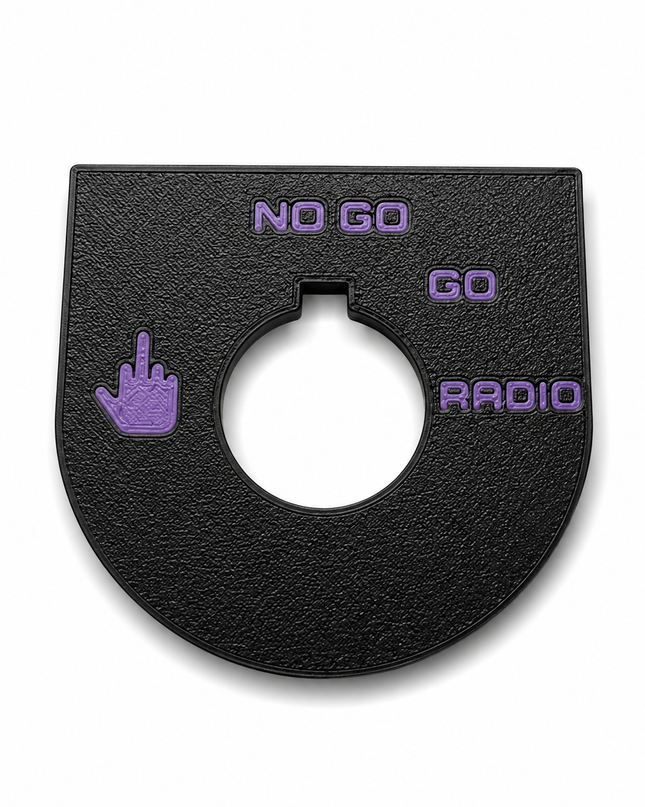 Road Glide - Middle Finger, Go, No Go - Black/Purple