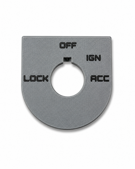 Road Glide Ign Plate - Gray/Black - OEM # 71662-03A