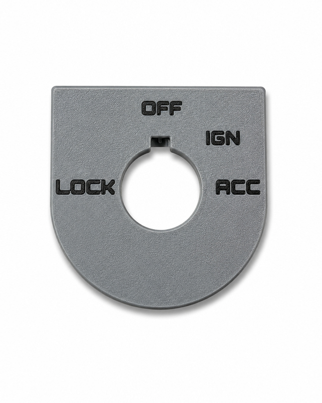 Road Glide Ign Plate - Gray/Black - OEM # 71662-03A