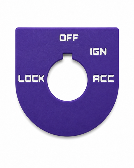 Road Glide Ign Plate - Purple/White - OEM # 71662-03A